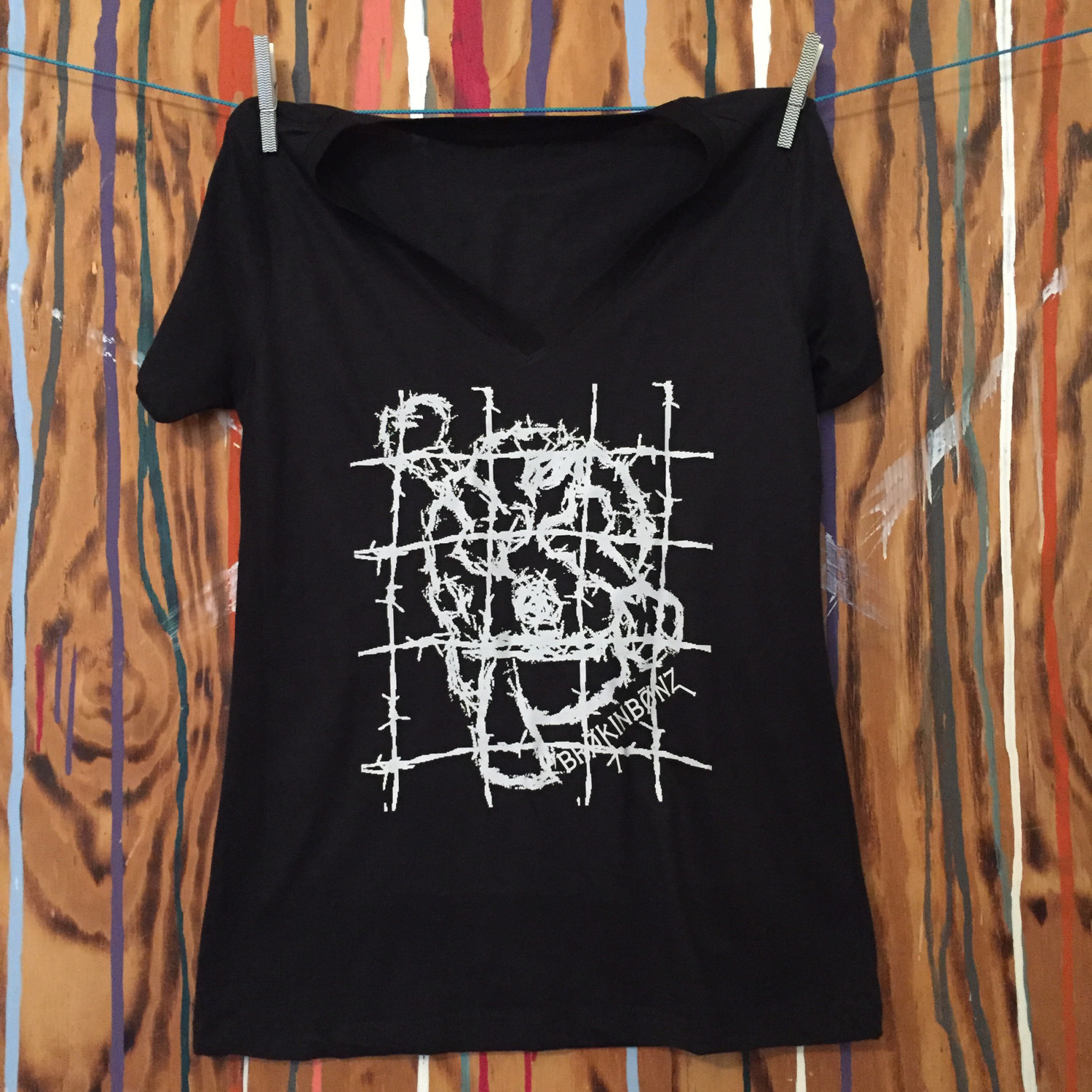 SKETCHY Womens V-Neck...Available with custom fraction