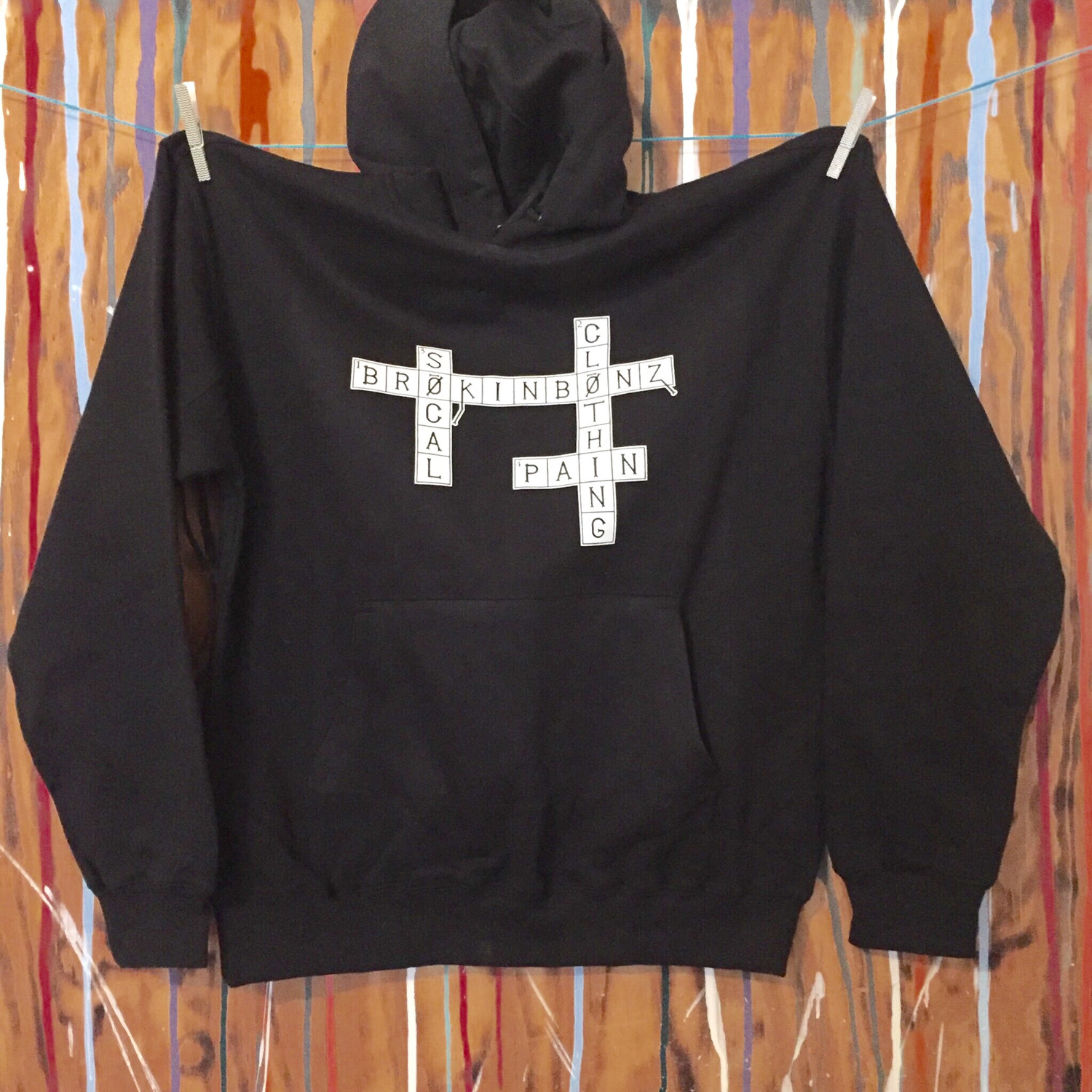 CROSSWORD PUZZLE Unisex Pull Over Hoodie with Custom Fraction