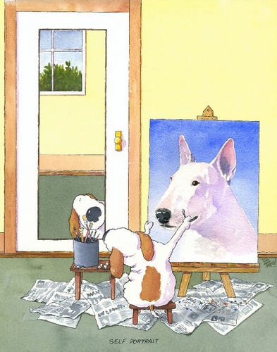 Self-Portrait Bull Terrier