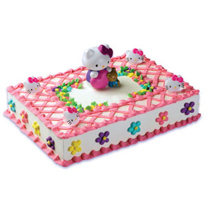 Hello Kitty Ice Cream Cake 