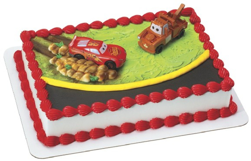 Cars Mcqueen &amp; Mater Cake 