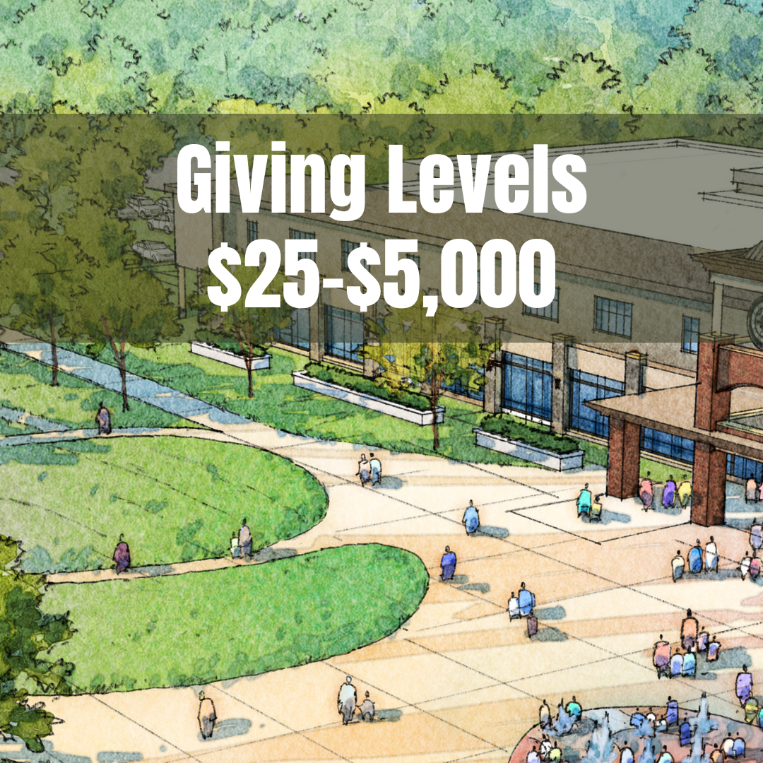 Giving Levels - $25-$5,000