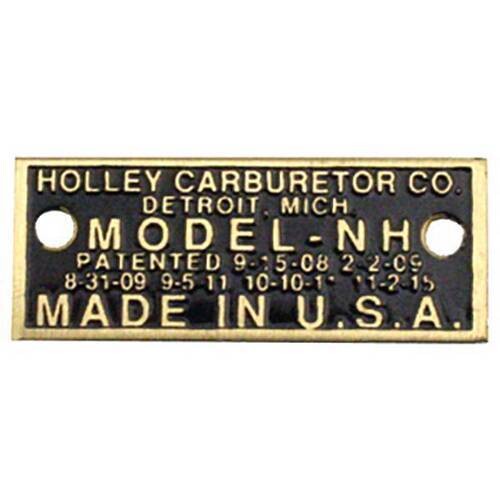 Holley NH Leistungsschild