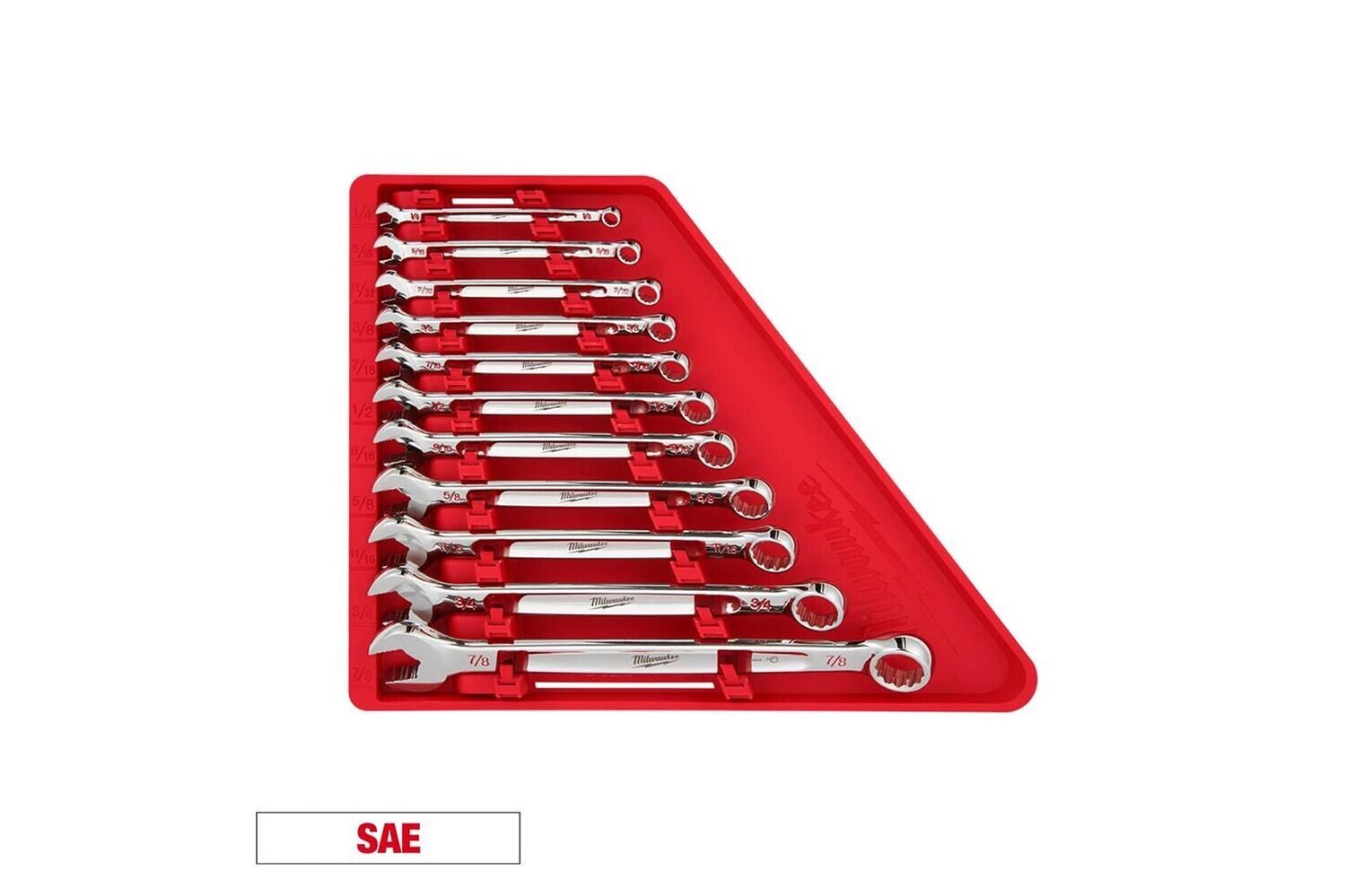 Milwaukee 11-teiliger SAE MAX BITE Ringmaulschlüsselsatz