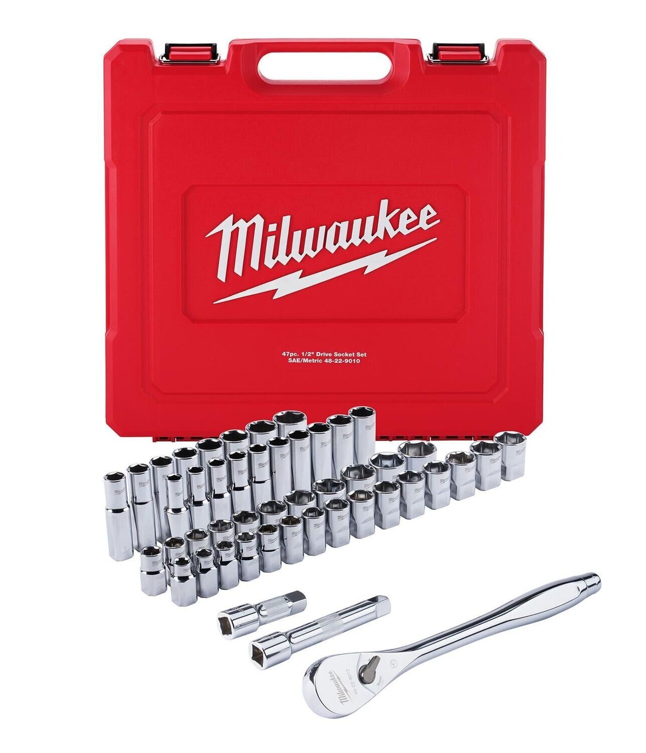 Milwaukee 47-teiliges Ratschen- und Steckschlüsselsatz