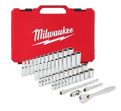 Milwaukee Zollwerkzeug 50-teiliges Ratschen- und Steckschlüsselsatz