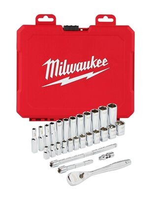 Milwaukee Metrisches 28-teiliges Ratschen- und Steckschlüsselsatz