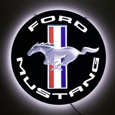 Ford Mustang Slimline Schild mit LED-Hintergrundbeleuchtung