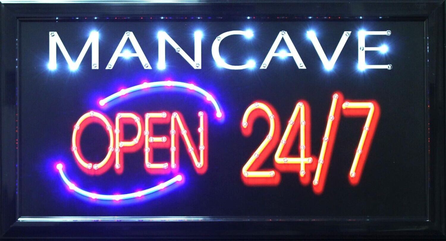 Man Cave (Männerhöhle) LED Schild