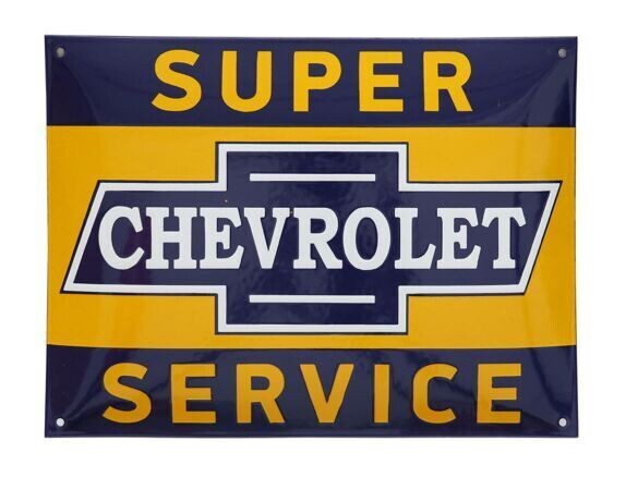 Retro-Emaille-Schild Chevrolet