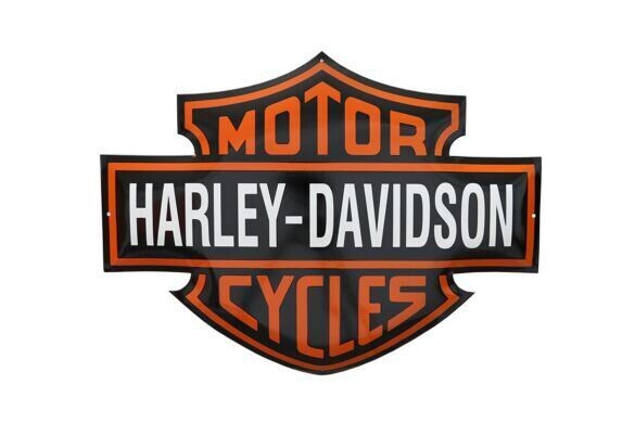 Retro-Emaille-Schild Harley-Davidson