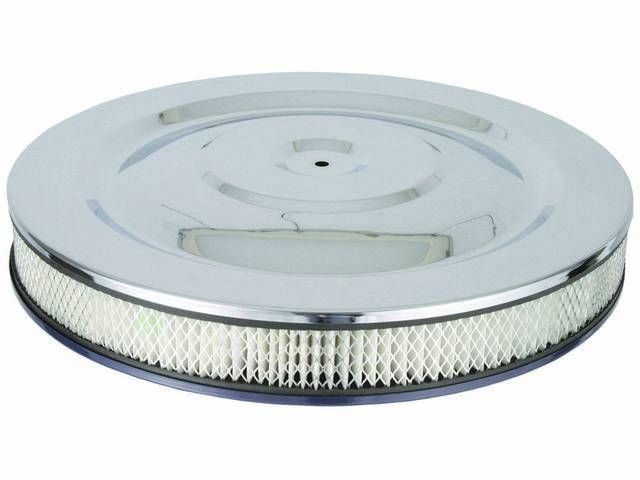 Luftfilter Chrom mit Luftfiltereinsatz