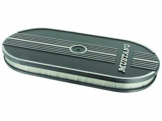 Luftfiltergehäuse Oval für 1x4V mit Mustang