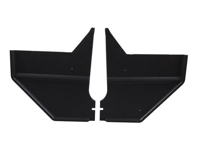 Fußraumverkleidung, Coupe & Fastback, Schwarz (Black)