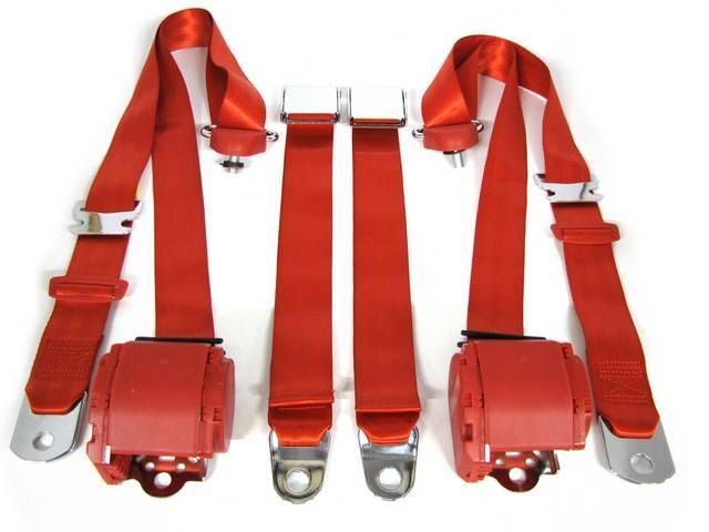 3-Punkt Sicherheitsbeckengurt, Rot (Red)