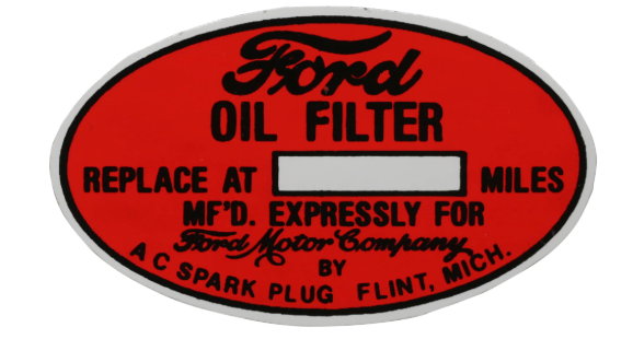 Aufkleber für Motorraum