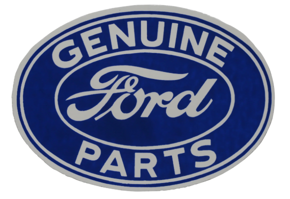 Aufkleber "Genuine Ford Parts" Oval