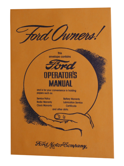 Umschlag für Benutzerhandbuch 1946-48
