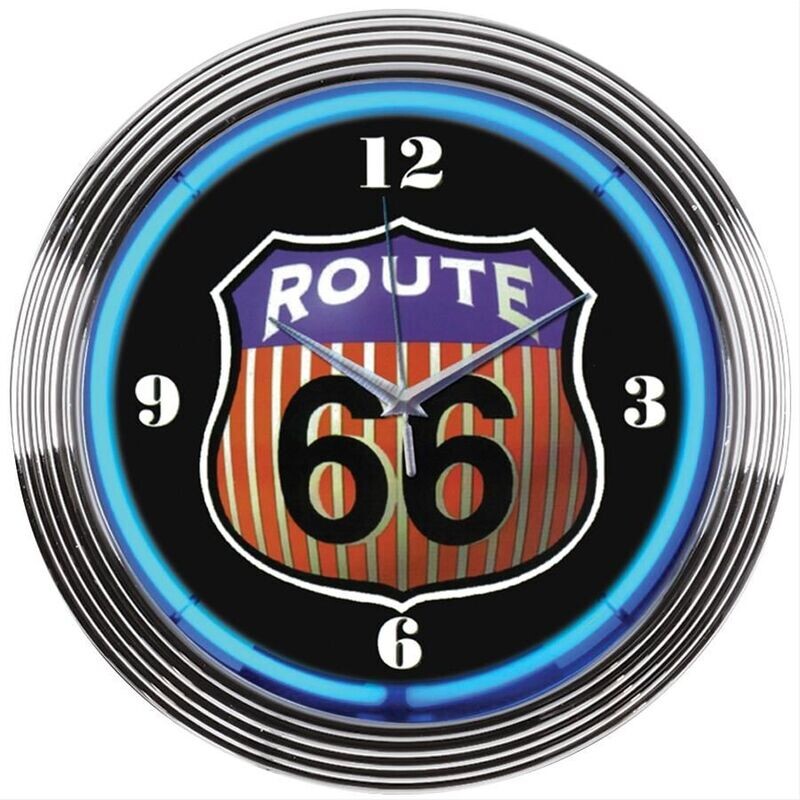 Route 66 Neonuhr Route 66 Neonuhr