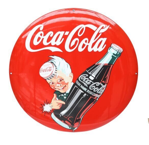 Retro-Emaille-Schild Coca-Cola 2 Retro-Emaille-Schild Coca-Cola 2