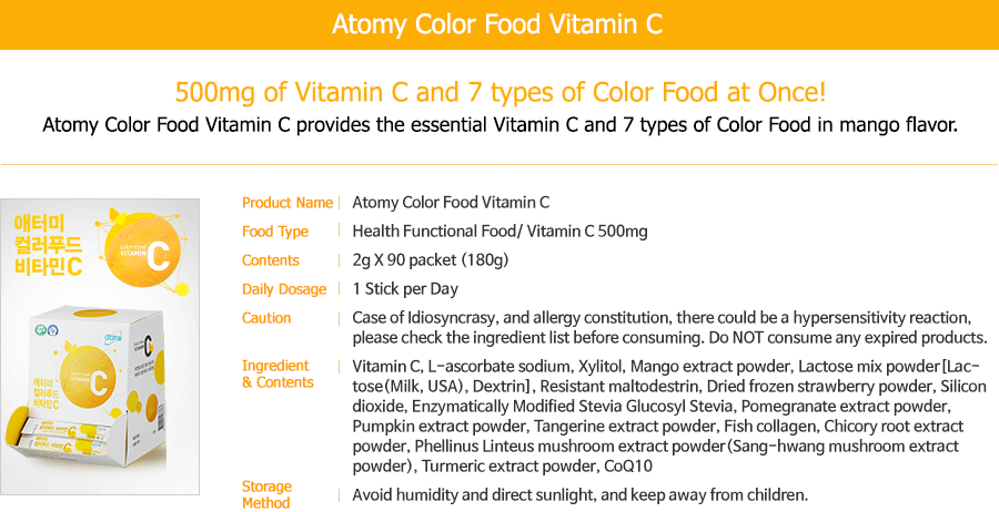 Color Food Vitamin C