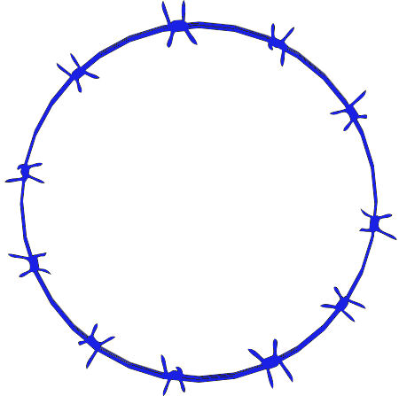 Barb Wire Hole Ring 2