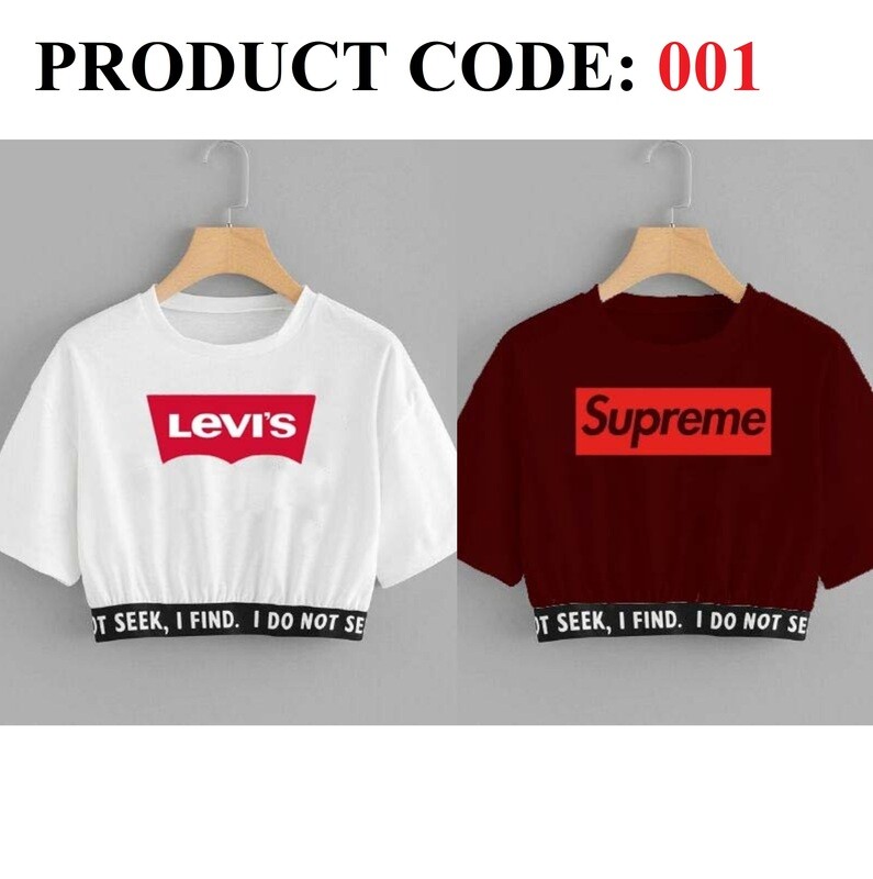 Pack of 2 Stylish Crop Top&#39;s
