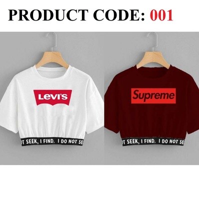 Pack of 2 Stylish Crop Top&#39;s