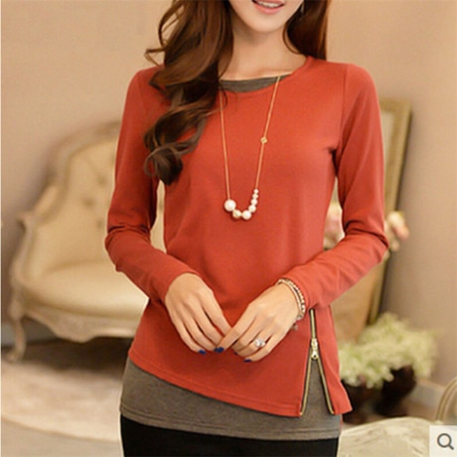 Pack of 2 Bottom-Zipper Top&#39;s