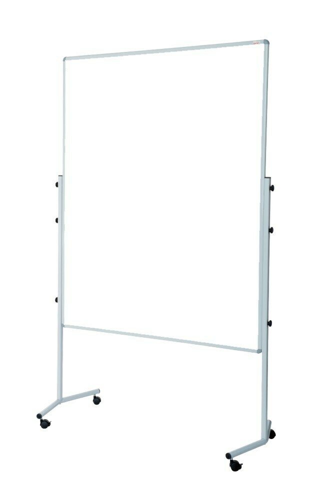 Starre Moderationswände auf Rollen kartonkaschiert weiss