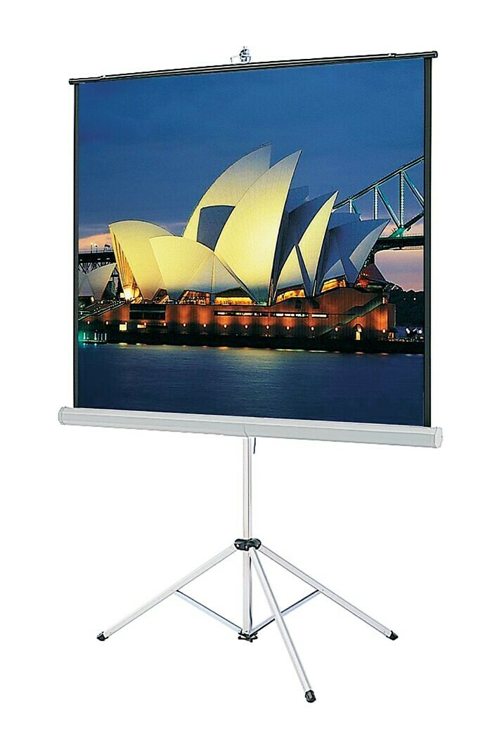 Robuste Stativ-Leinwand PROFI 146 x 146 cm