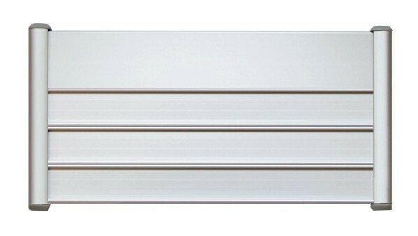 Türschild mit 4 Beschriftungsprofilen