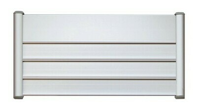 Türschild mit 4 Beschriftungsprofilen Türschild mit 4 Beschriftungsprofilen