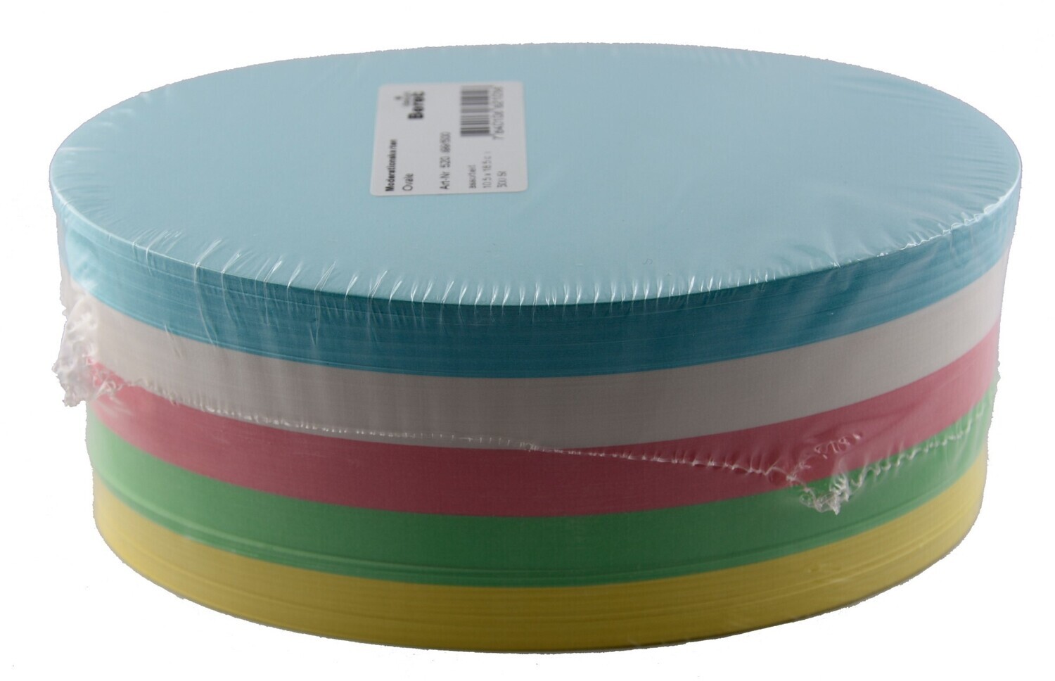 250er Pack Moderationsovale sortiert 18,5 x 10,5 cm