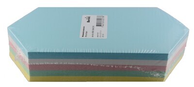 300er Pack Moderationskarten Rhomben, farbig sortiert 20,5 x 9,5 cm