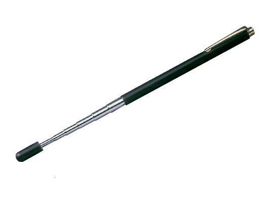 Zeigestab ohne Kugelschreiber Schwarz, auf 90 cm ausziehbar