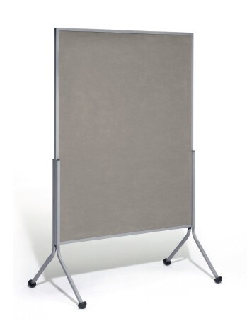 Unverisal Pinnwand in grau, 120 x 195 cm