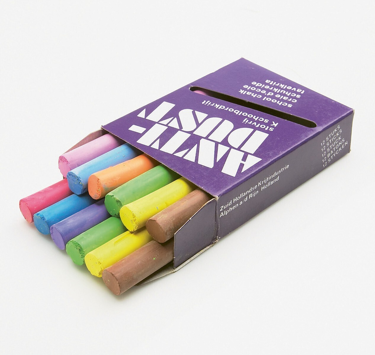 Set mit 12 farbigen Kreiden