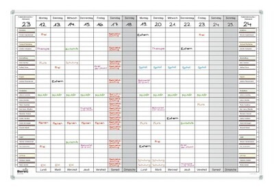 Zweiwochenplaner Montag bis Sonntag mit 30 Positionen