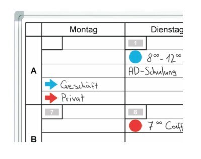 Monats- oder 5-Wochenplaner mit Bahnhof 60 x 120 cm