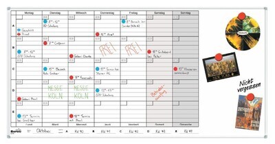 Monats- oder 5-Wochenplaner mit Bahnhof 60 x 120 cm