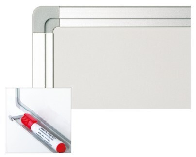 Lackierte Weisswandtafel, Budgetline-Profil, 45 x 60 cm