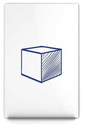 Weisses ​Skinboard 55 x 75 cm, 4,7 kg