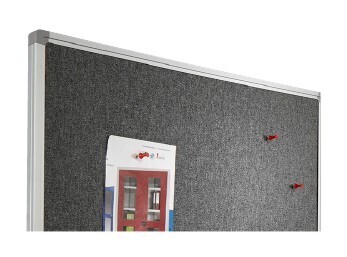 Pinntafel Camira-grau, 120 x 180 cm