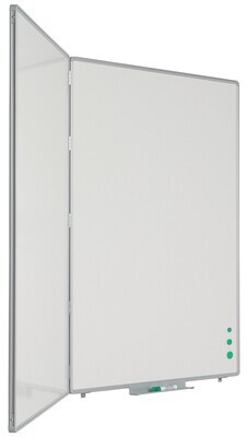 Klapptafelanlage mit 3 emaillierten Tafelflächen