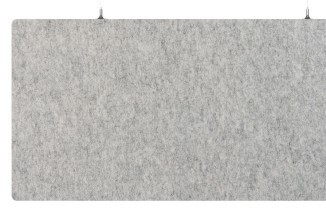 Hellgraue Filz-Wandplatte 60 x 120 x 1,9 cm