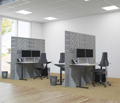 Schreibtische Trennwand