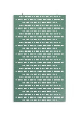 Petrolgrüne abgehängte Schall-Trennwand, 120 x 200 x 1,9 cm Petrolgrüne abgehängte Schall-Trennwand, 120 x 200 x 1,9 cm