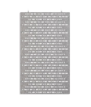 Hellgraue abgehängte Schall-Trennwand 120 x 200 x 1,9 cm