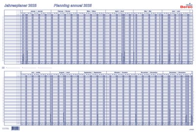 Der optimale Karton-Jahresplaner von Januar bis Dezember 2025